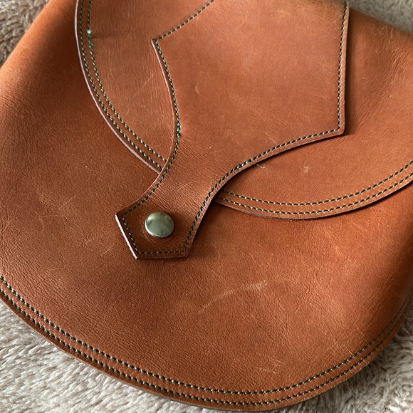 Amazing handmade leather bag from Italy super rare - Picture 2 of 8